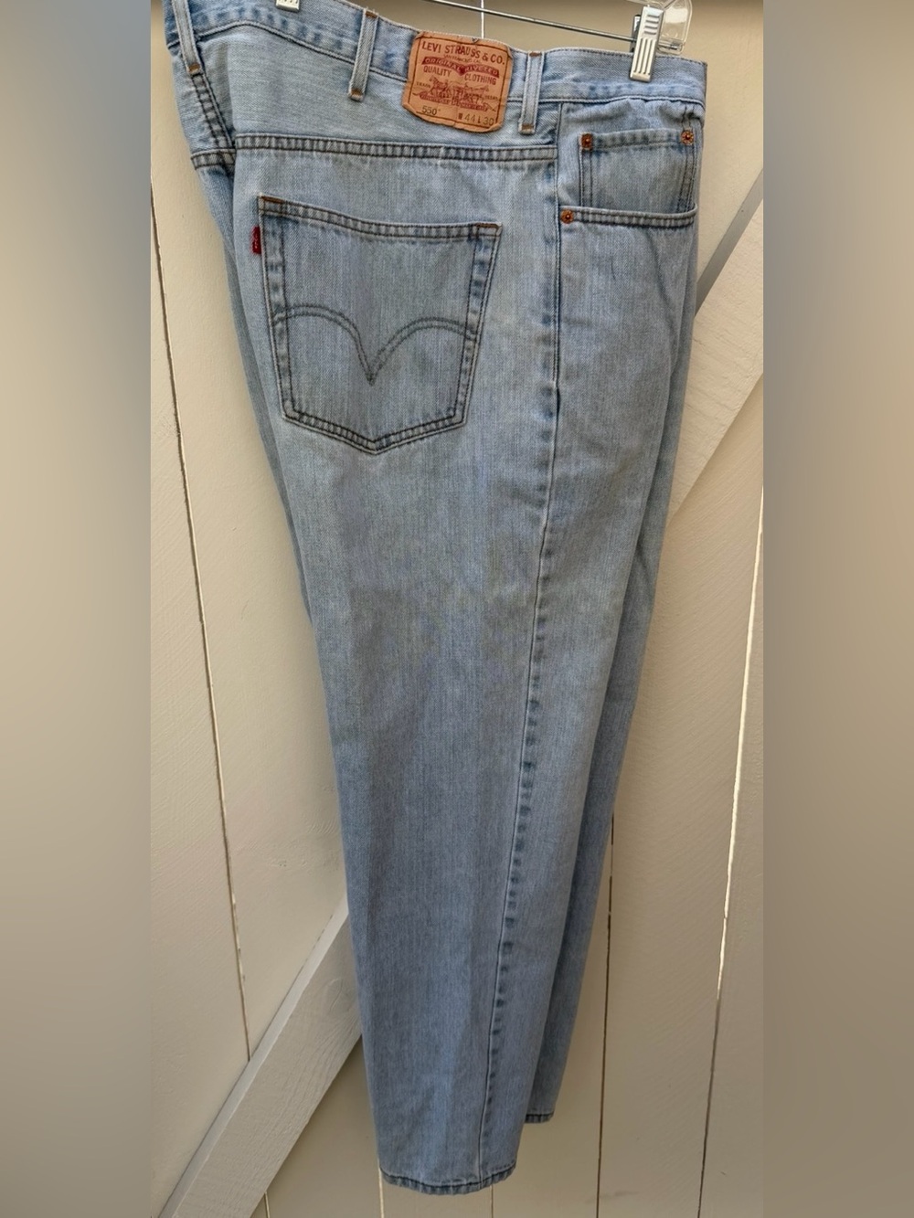 Levi's 44x30 Light Blue Straight Men's Jeans
